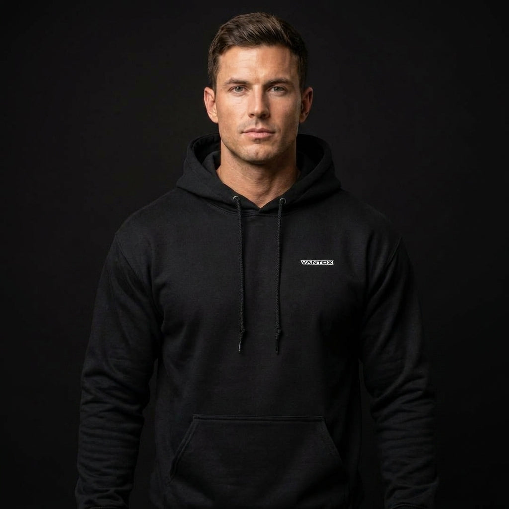 VANTOX Premium Pullover Hoodie - Soft Cotton Blend Heavyweight Sweatshirt