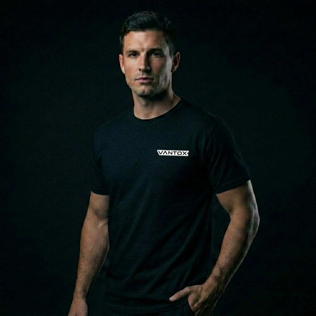 VANTOX Ultra Comfort Gym T-Shirt | Heavyweight Cotton Men's Tee
